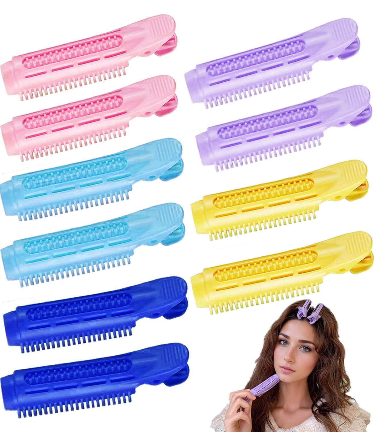 Instant Volumizing Hair Clips for Women10PCS Large Hair Root Lifting Clips, Fluffy Hair Volume Boost, Upgraded Volumizing Roller Clips for Root Lift & Styling