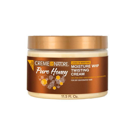 CREAM OF NATURE Pure Honey Moisture Whip Twisting Cream, 11.5 oz
