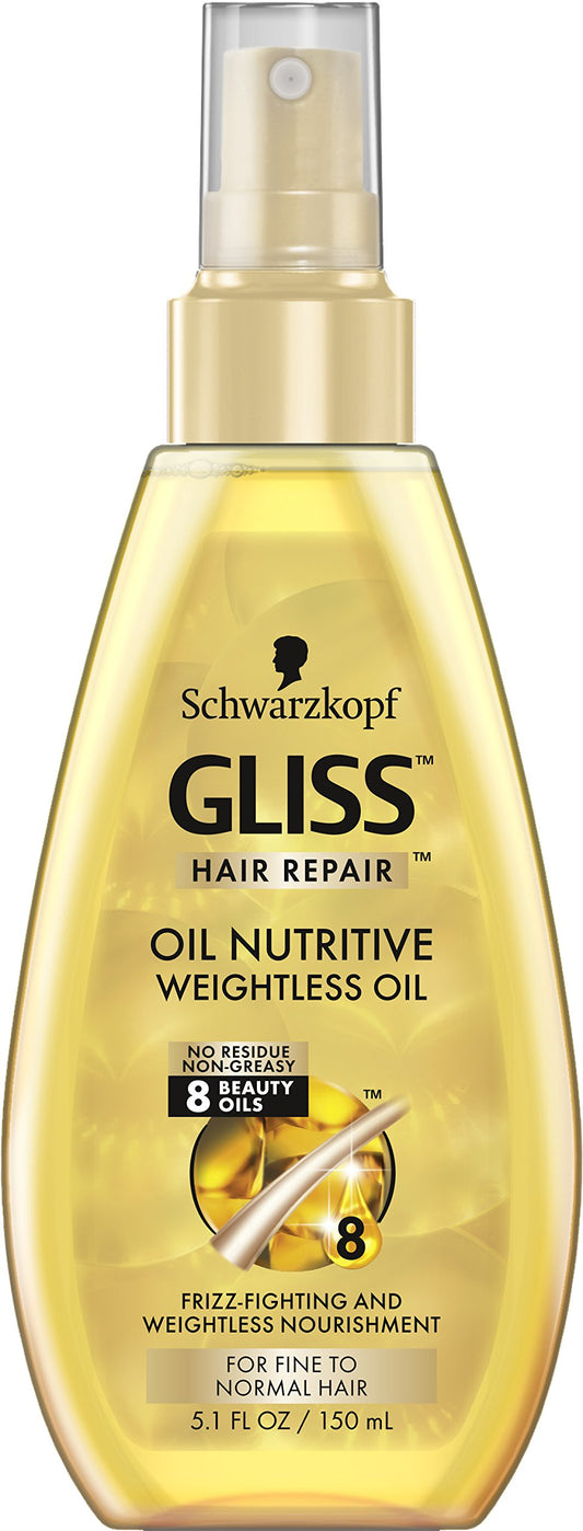 GLISS Hair Repair Nutritive Weightless Treatment Oil, 5.1 Ounce