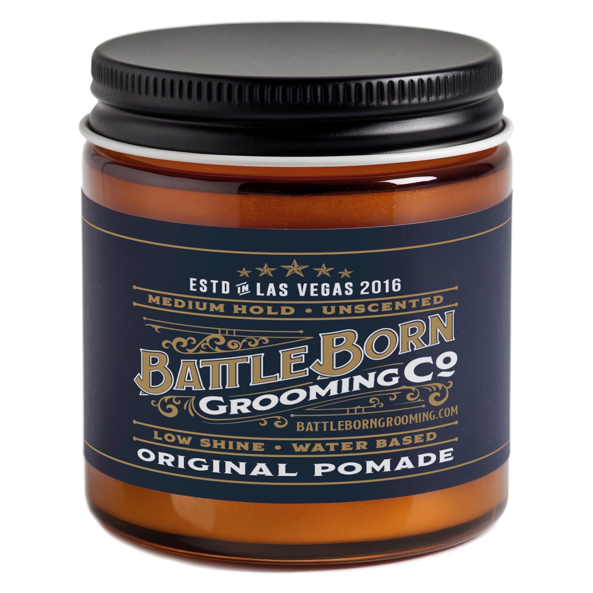 Original Pomade (Unscented, 4 oz) | Medium Hold | Low Shine | Natural Ingredients | Water Based