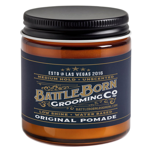 Original Pomade (Unscented, 4 oz) | Medium Hold | Low Shine | Natural Ingredients | Water Based