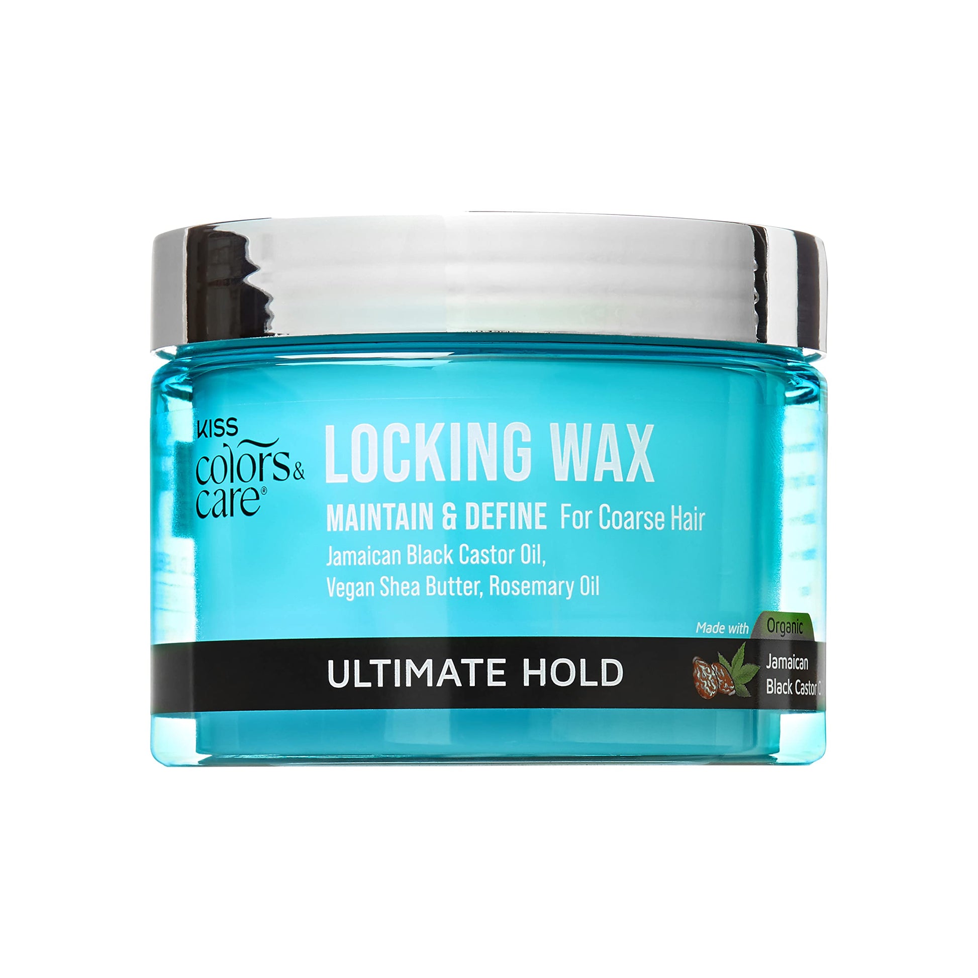 KISS COLORS & CARE Ultimate Hold Locking Wax, 6 oz. - starts and maintains locs with long lasting hold and no build up. Ideal for thicker hair textures