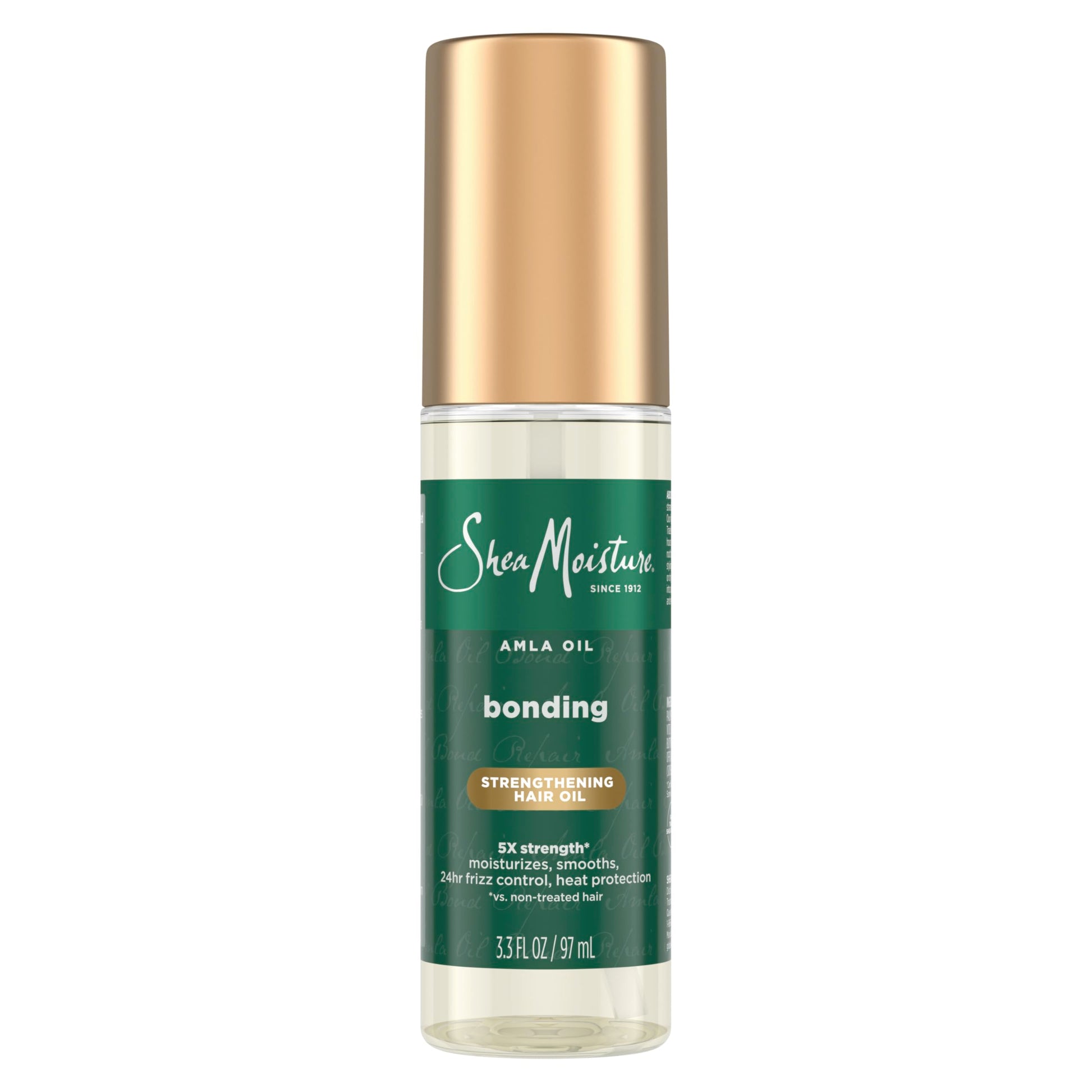 SheaMoisture Bonding Oil Amla Oil to Protect, Strengthen and Smooth Hair with Amla Oil and Fair-Trade Shea Butter with 5X Strength and 24-Hour Frizz & Humidity Control 3.3fl oz