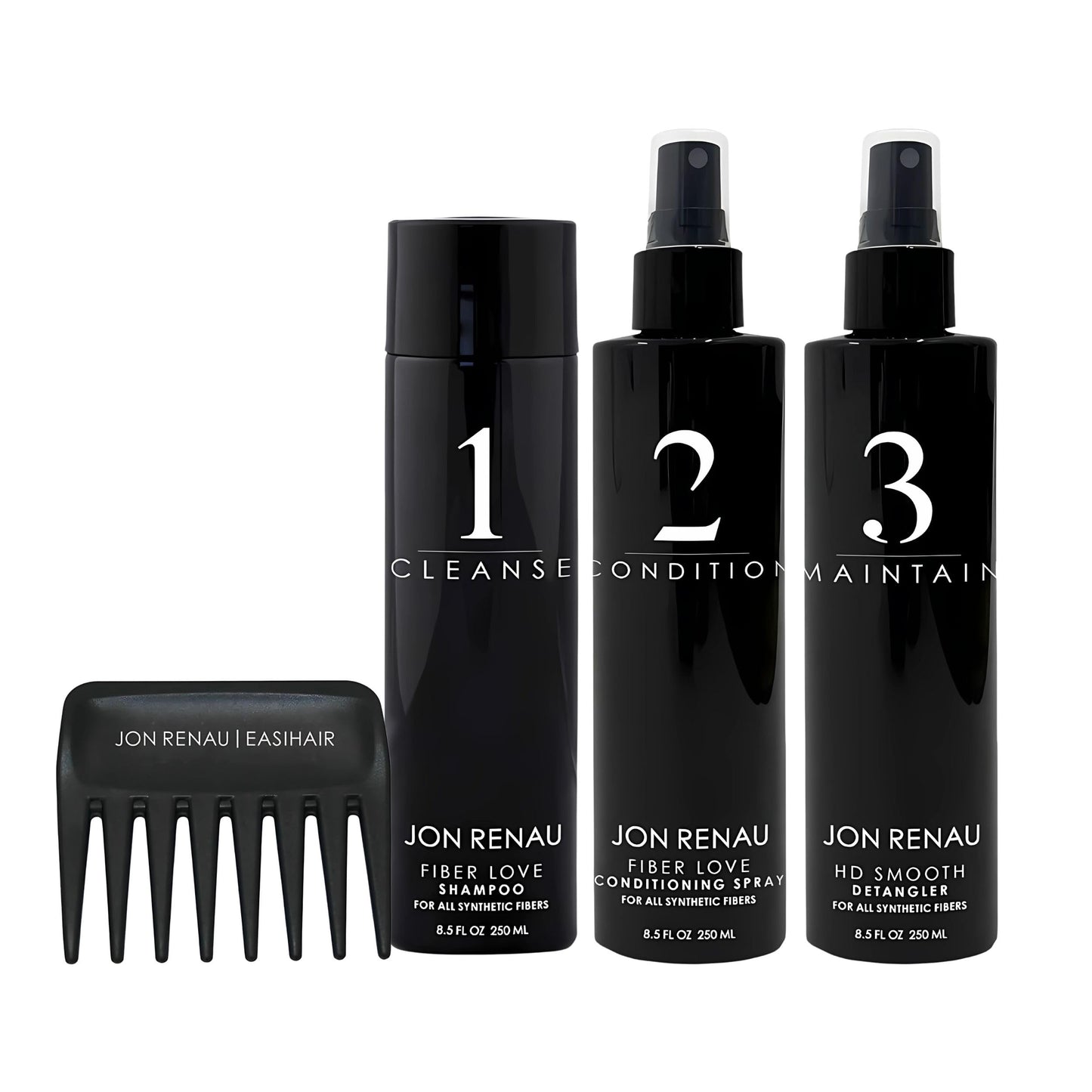 Jon Renau Synthetic Hair Treatment Kit - 4pc Kit - Synthetic Wigs Care Products