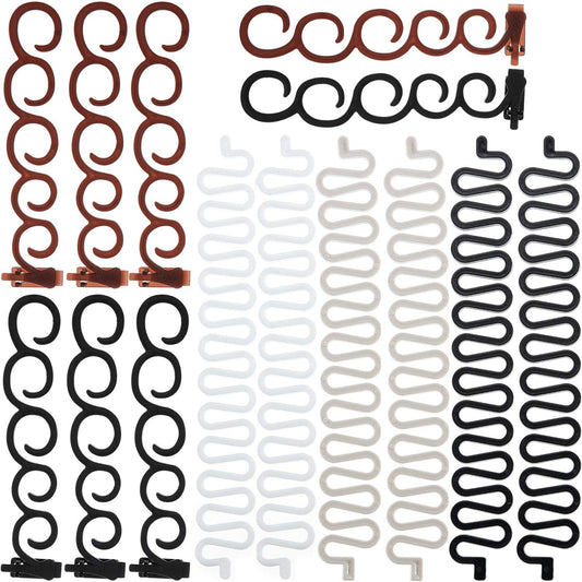 WILLBOND 14 Pieces Hair Braiding Tool Hair Styling Accessories Kit with Mini Rubber Bands for French Hair Fishbone Braid Tool and DIY Hairstyle Favors for Girls Women