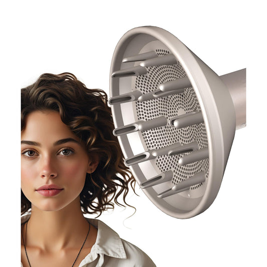 Diffuser Attachment for Shark FlexStyle Air Styling & Drying System, Enhance Natural Curls Accessories for Flex Style Dry Styler, Styling Tool for Wavy, Curly, Coily Hair, Grey