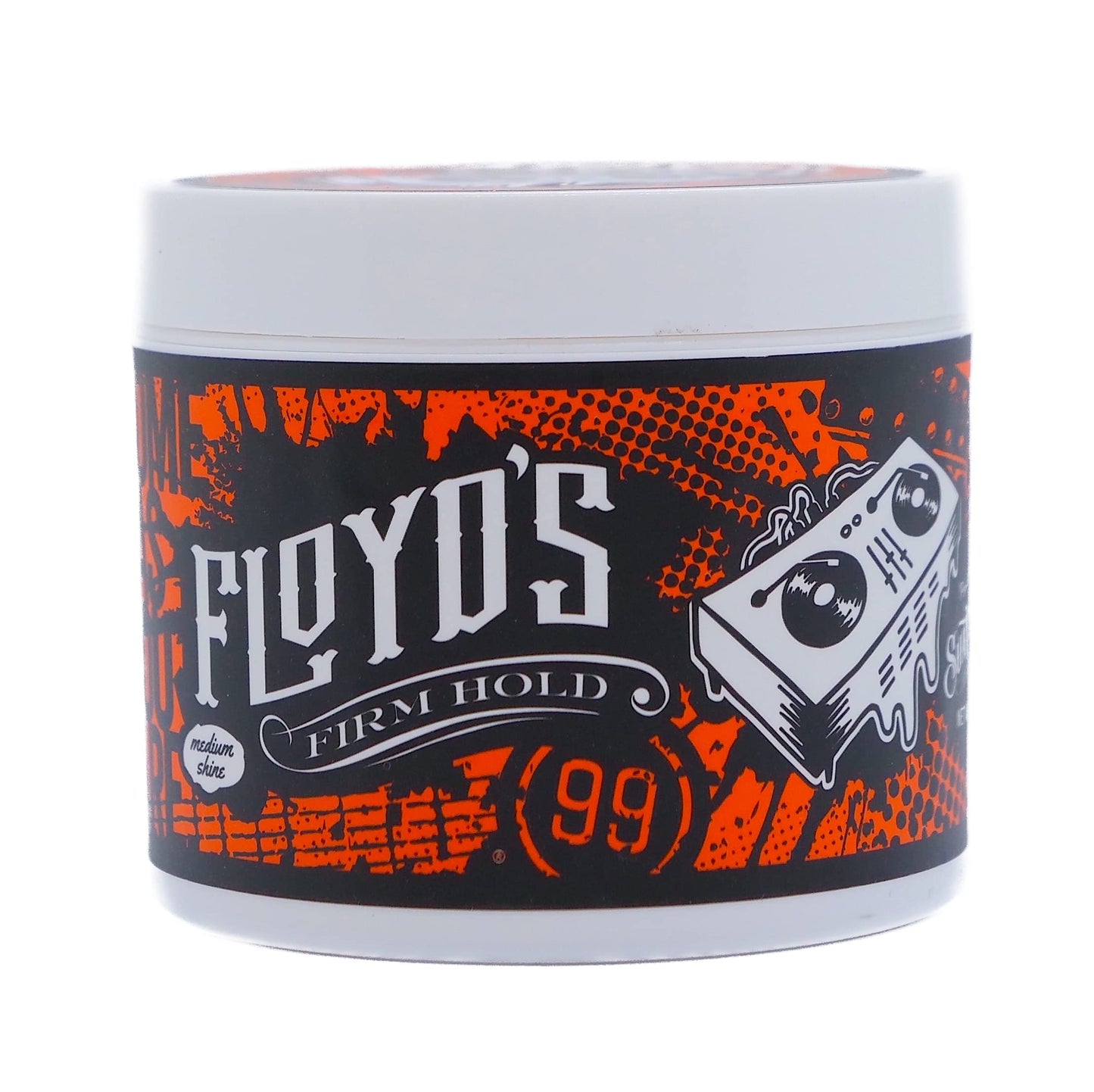 Floyd's 99 Firm Hold Pomade Powered by SUAVECITO - Strong Hold - Medium Shine - Water Soluble - 4 oz