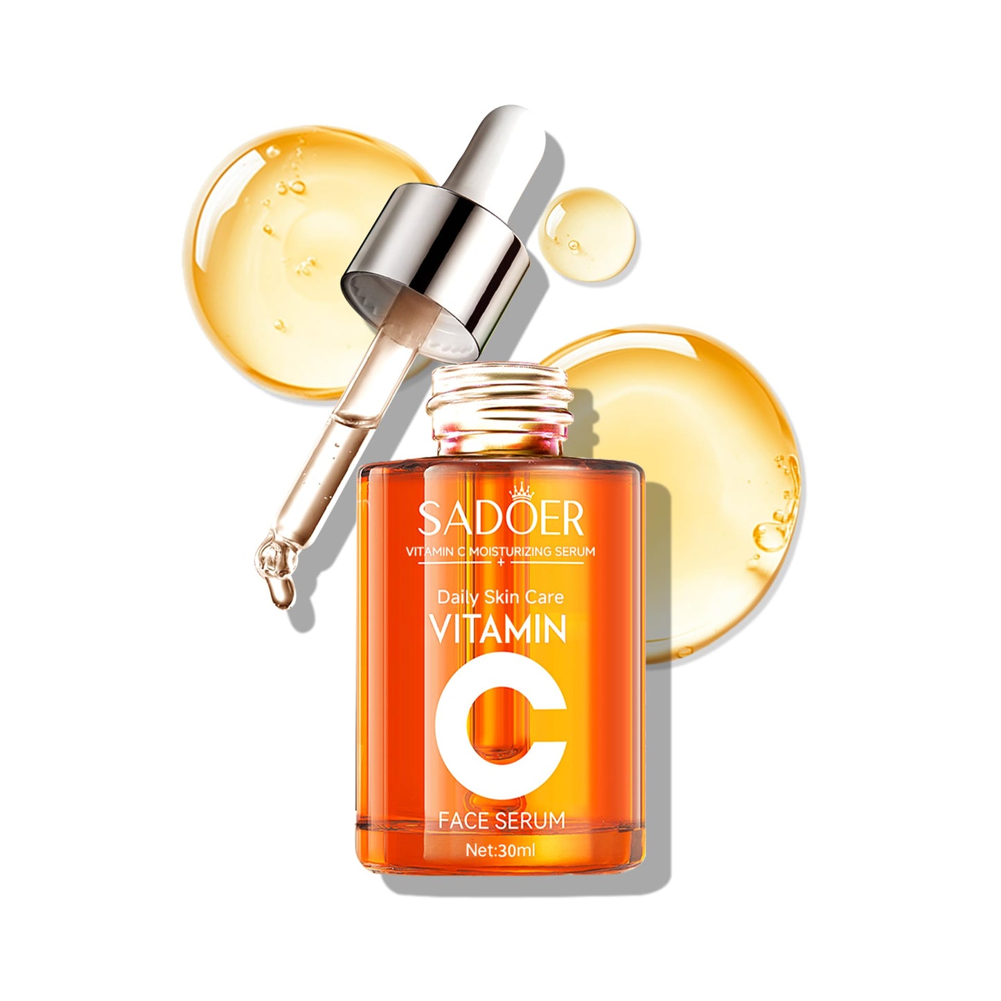 5X Vitamin C Korea Serum for Face 30ML,SADOER Hydrating Face Essence,Hyaluronic Acid, Centella For Dull Facial Skin,Uneven Tone,Fine Lines,Pores, Dry Skin, Morning & Evening Skincare Women Gift
