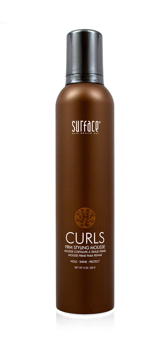 Surface Hair Curls Firm Styling Mousse, Define And Hold While Adding Shine, Protecting Color and Resisting Humidity