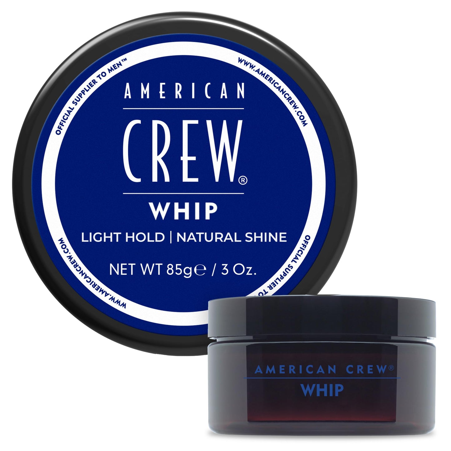 AMERICAN CREW Men's Whip Styling Cream, Like Hair Gel with Light Hold & Natural Shine, 3 oz