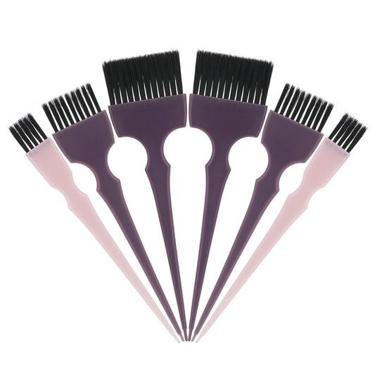 Segbeauty 6pcs Professional Hairdressing Brush Set - Tinting Brushes, Color Applicator Brushes for Hair Dyeing, Balayage, and Styling