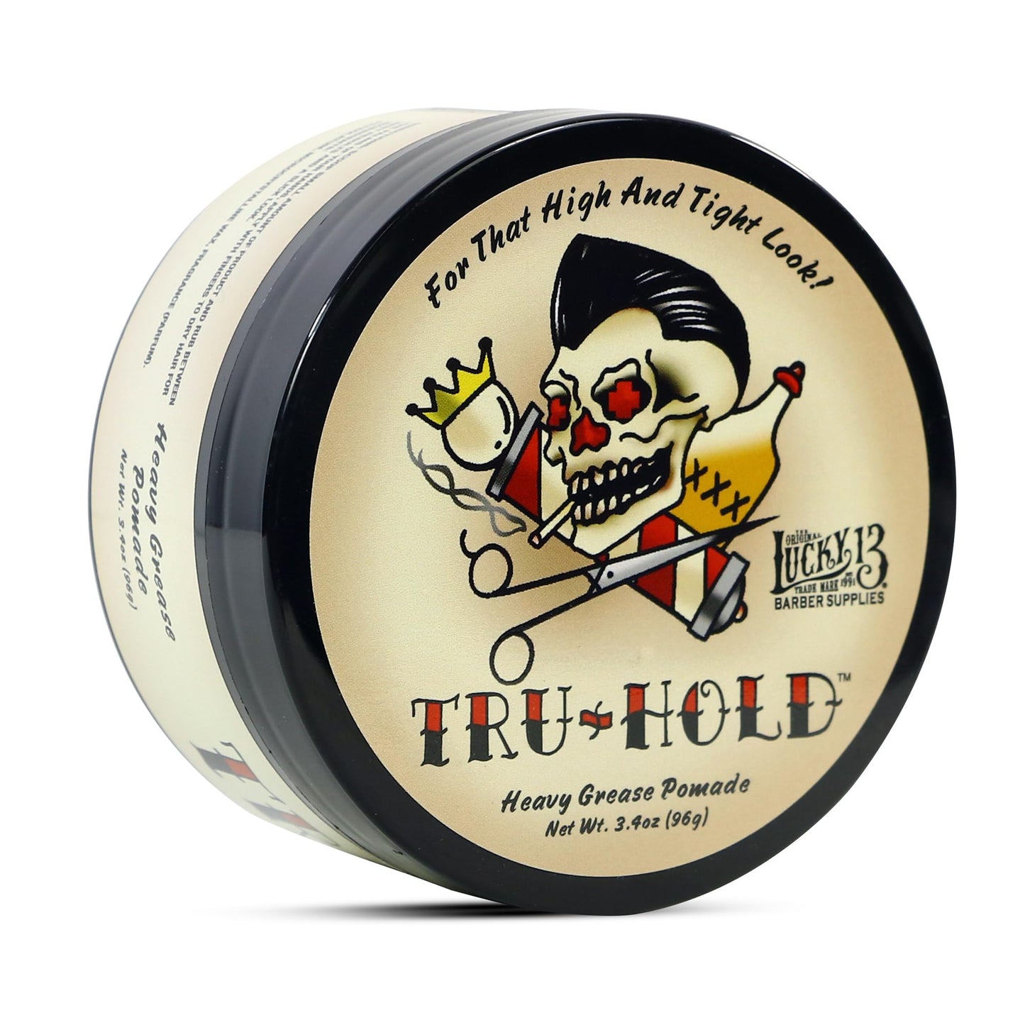 Tru-Hold Heavy Grease Pomade 3.4oz | Oil Based | Heavy Hold | High Shine
