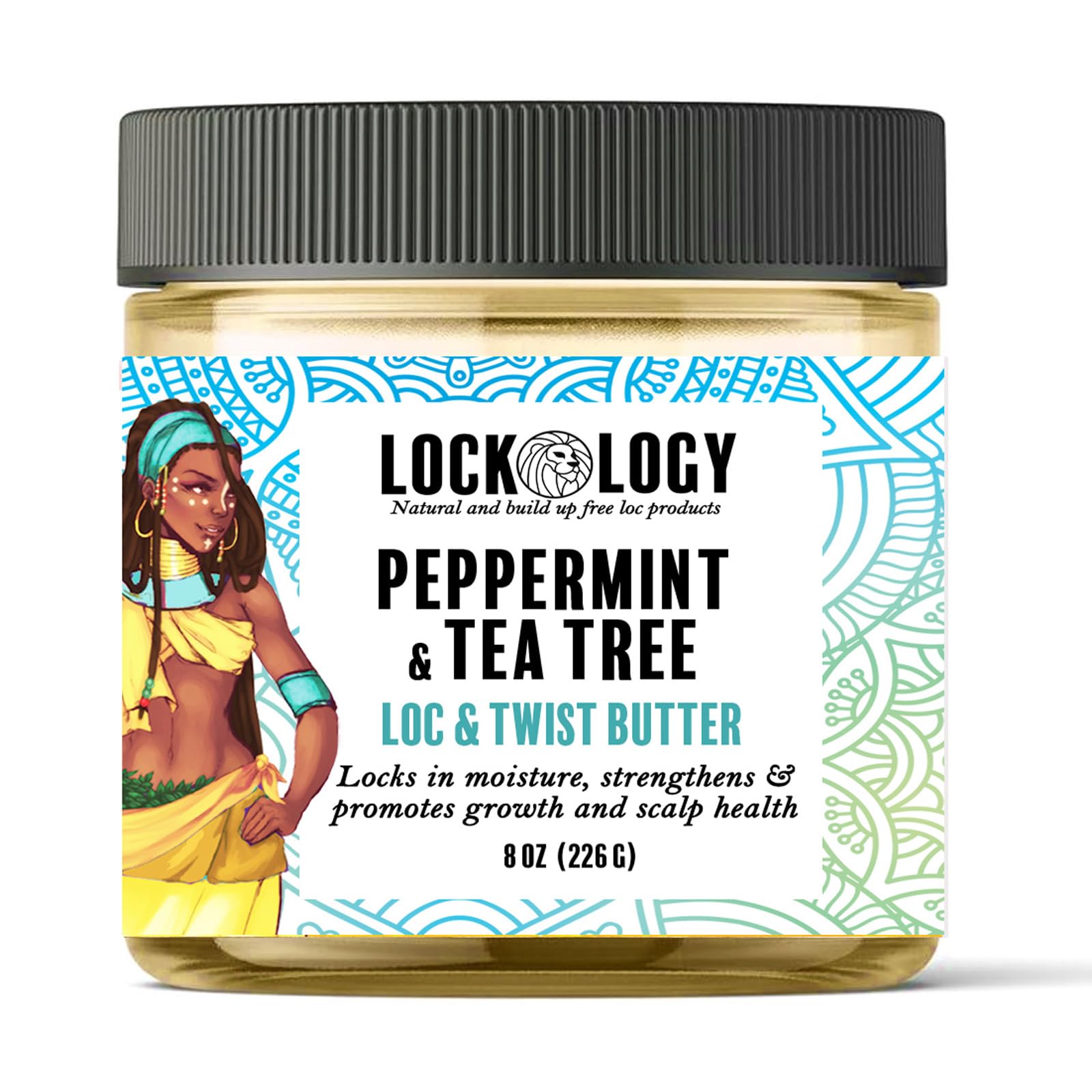 Loc Retwist Butter & Dread Wax Loc Butter For Growth - Peppermint Tea Tree All Natural & NO Build Up Loc Retwists Products by Lockology