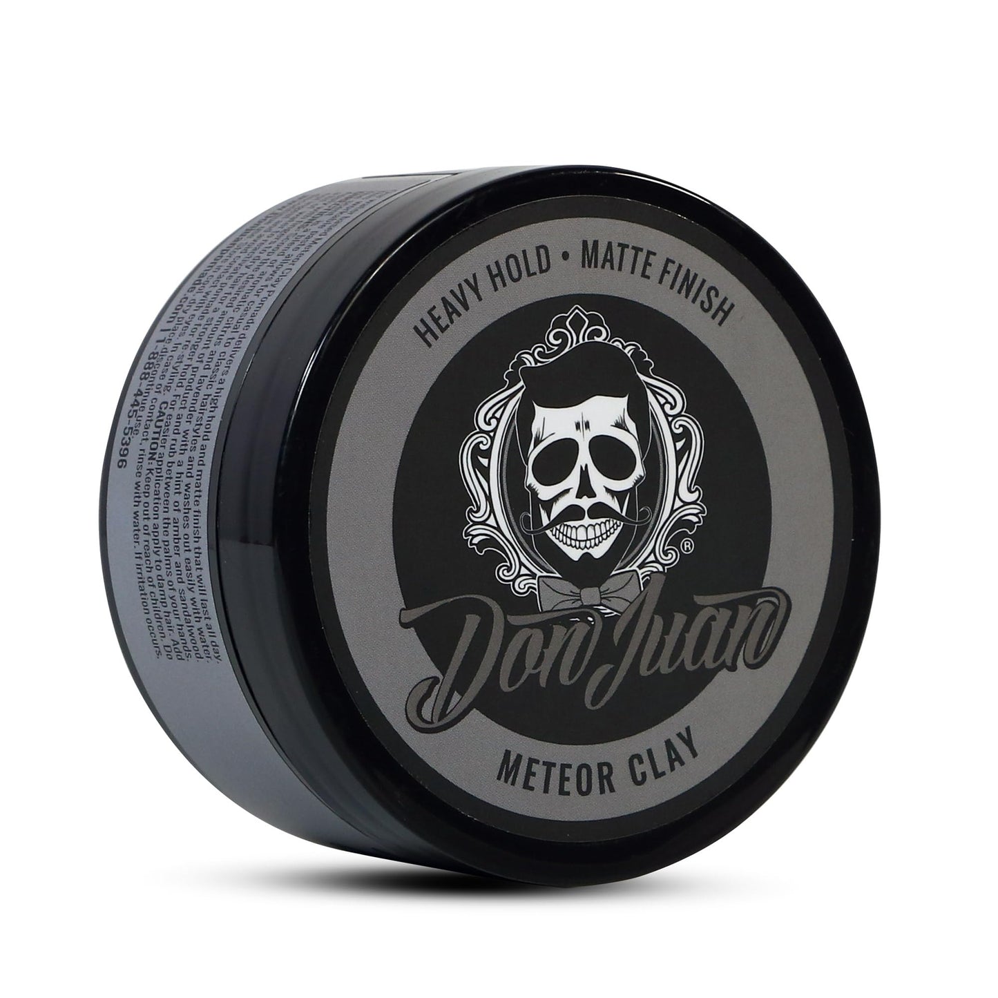Don Juan Meteor Clay Pomade | Water Based | Strong Hold | Matte Finish | Citrus Lavender Scent, 4 oz.