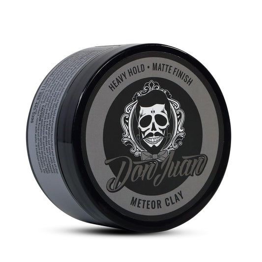 Don Juan Meteor Clay Pomade | Water Based | Strong Hold | Matte Finish | Citrus Lavender Scent, 4 oz.