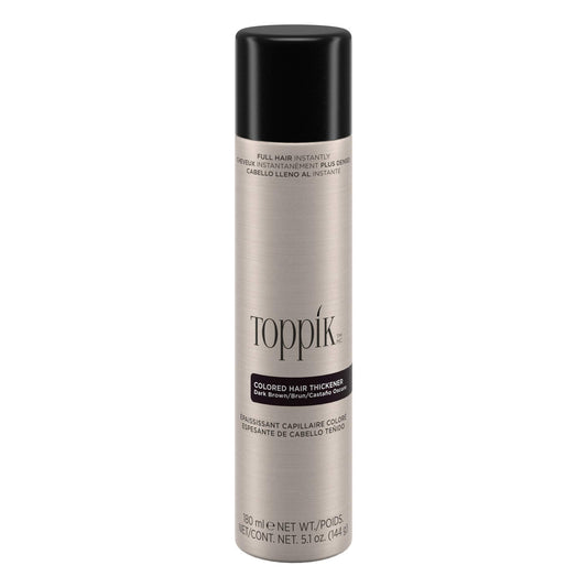 Toppik Colored Hair Thickener, Temporary Hair Color Spray for Root Touchup with Hair Thickening Fibers, 5.1 oz