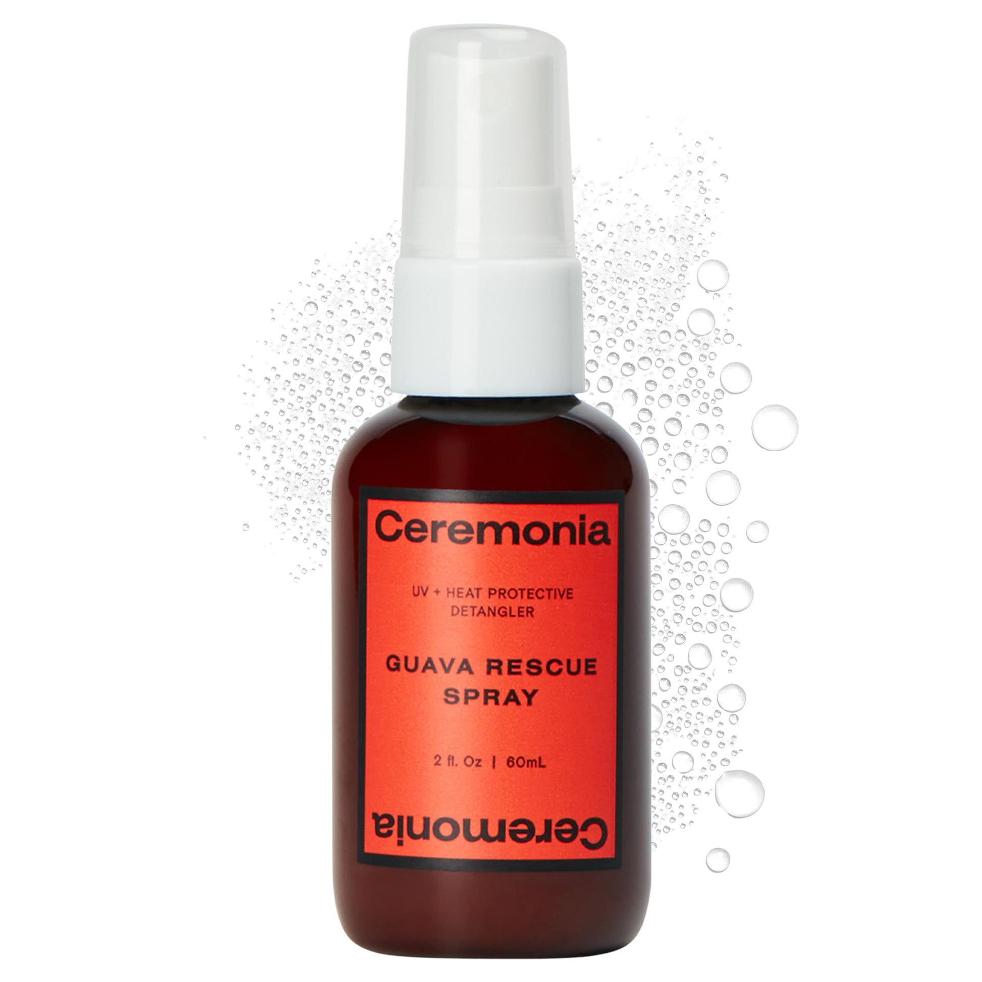 Ceremonia Guava Rescue Spray Superfruit Guava Detangler with UV & Heat Protection, 1.69 Fl. Oz. | 50 Ml.