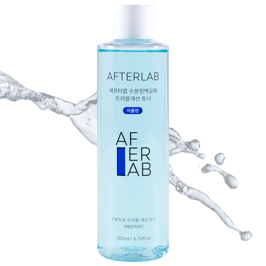 AFTERLAB Hydrating Barrier Clarifying Toner Azulene - PH5.5 Water-Based Hydrating Toner for Soothing Skin and Reducing Breakouts - Korean Skin Care (6.76 Fl Oz)