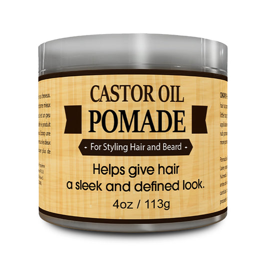 Okay-MEN Castor Oil Beard and Hair Pomade for Men - Men's Castor Oil Pomade, Supports Beard and Hair Health, Moisturize, Styling - 4 oz (Pack of 1)