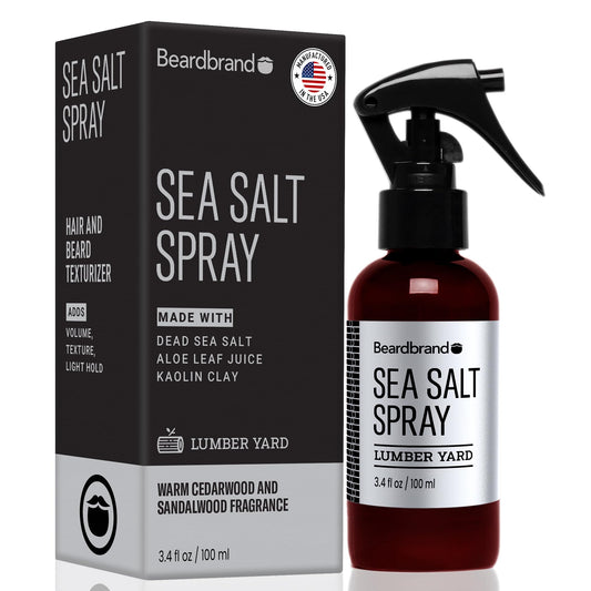 Sea Salt Spray for Men Hair Texture Spray Adds Instant Volume, For Lightweight Natural Textured Look, Lumber Yard Scent, Achieve Effortless Style & All-Day Hold