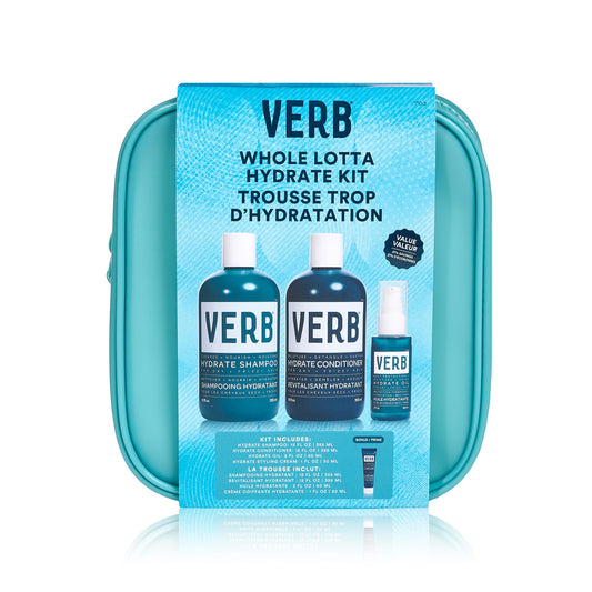 VERB Hydrate Shampoo + Conditioner Duo - Cleanses + Nourishes Dry + Frizzy Hair to Smooth + Reduce Frizz - Amber + Warm Jasmine Scent