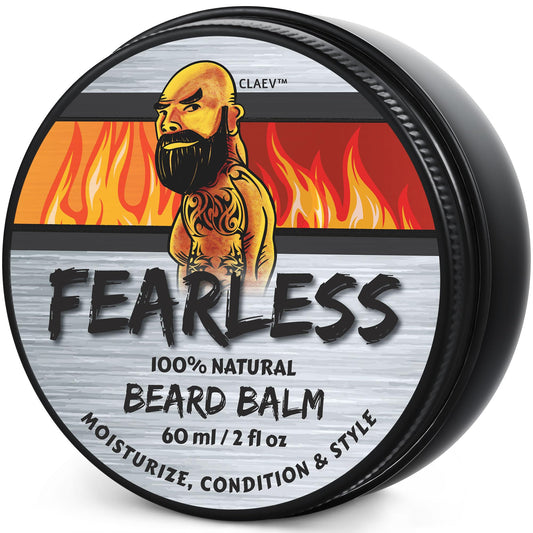 Claev Beard Balm (2 oz), 100% Top-Grade Natural Beard Conditioning & Styling Balm, Designed for Rugged, Active, or Outdoorsy Men, Includes Shea Butter, Natural Beeswax, Cedarwood Oil, is a US Company