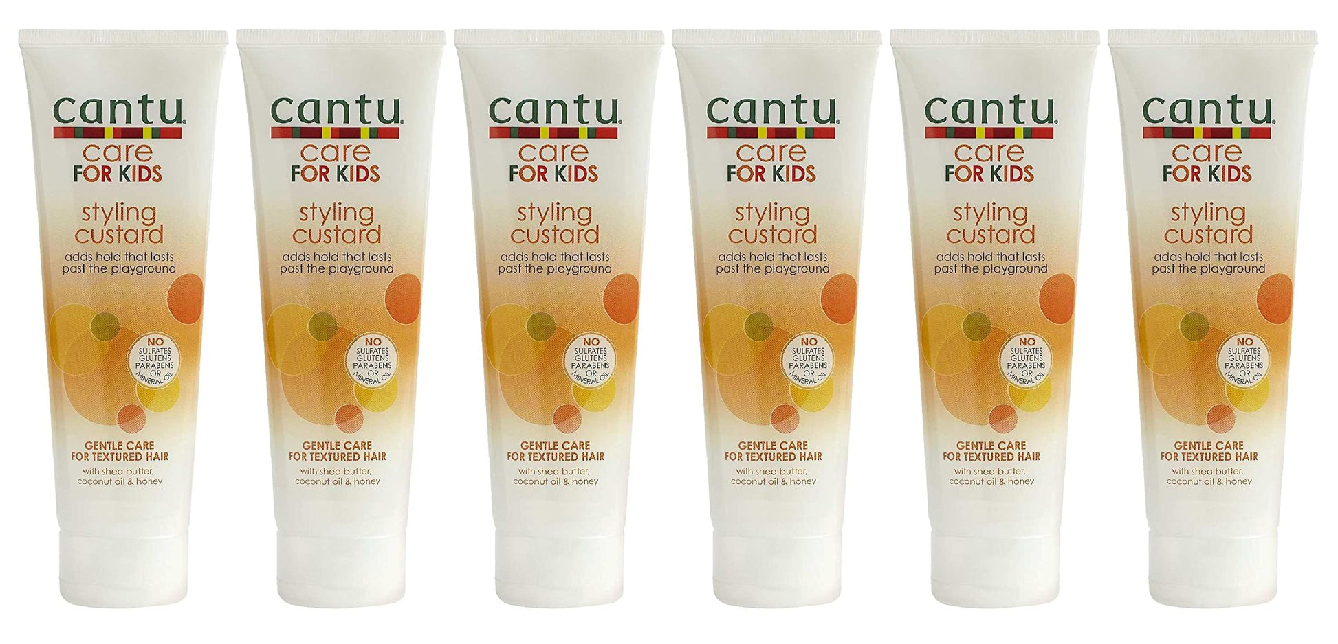 CANTU Care For Kids Styling Custard 8 Ounce Tube (235ml) (6 Pack)