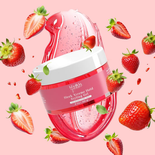 Sleek Xtreme Hold Styling Gel, type 4 hair hair, Alcohol free, no white residue, strong hold (8oz)