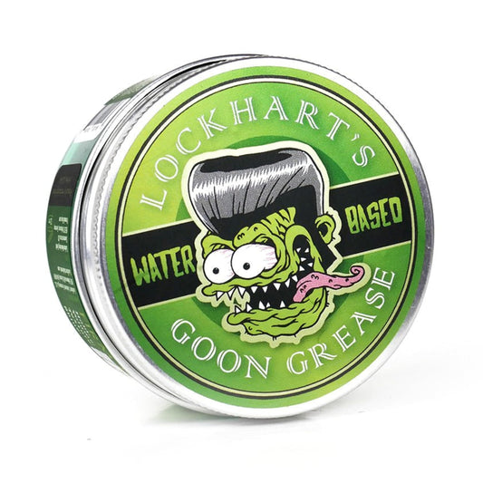 Water-Based Goon Grease by Lockhart's Cult Classic Pomade for Men High Shine and Stronger Hold For The Slickest Hair On Earth Perfect For Modern Looks, Curly or Slicked Back Hair (3.4oz)