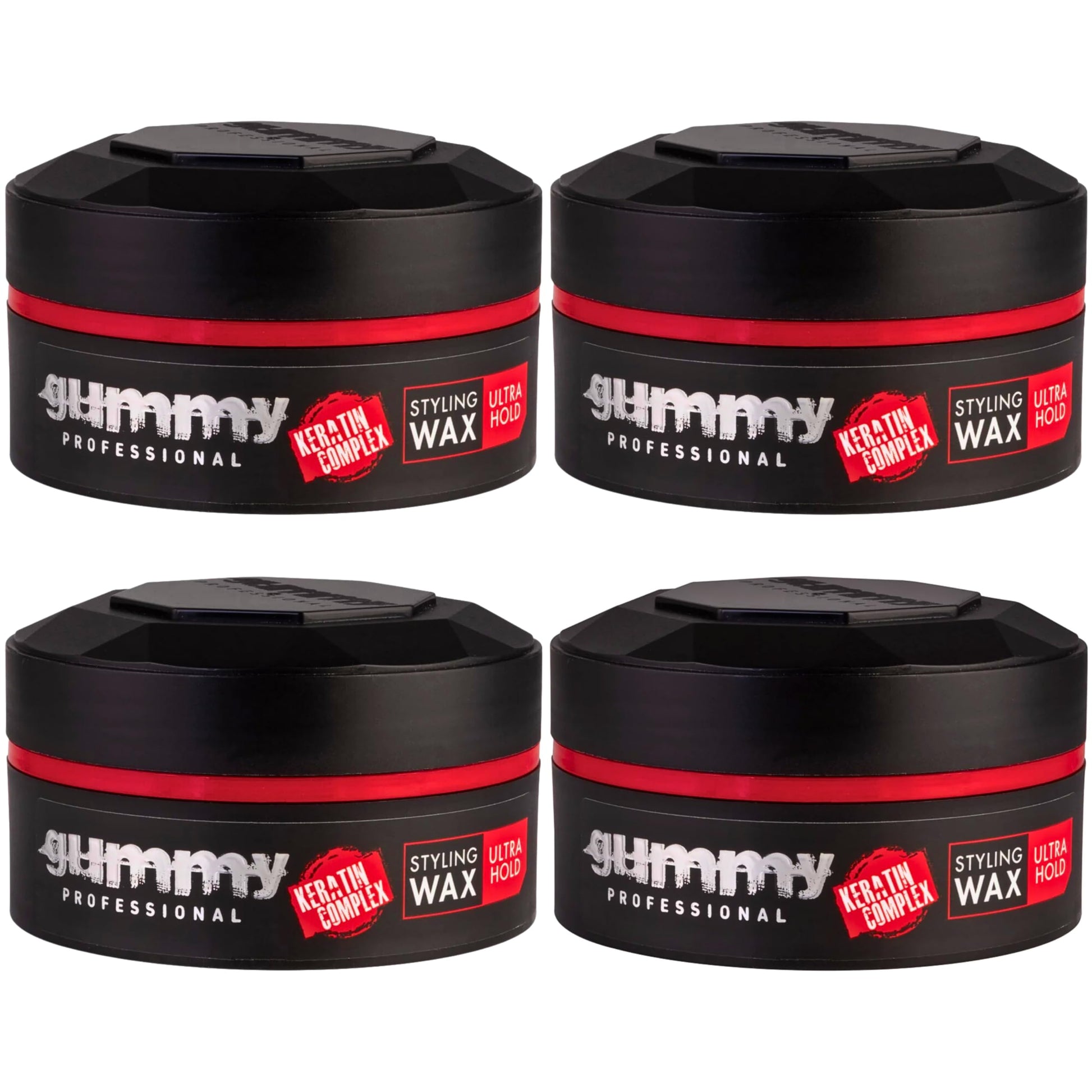 Gummy Professional Grooming Box Styling Wax Ultra Hold 150 ml (x4)