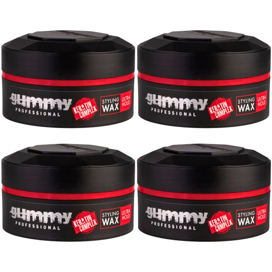 Gummy Professional Grooming Box Styling Wax Ultra Hold 150 ml (x4)