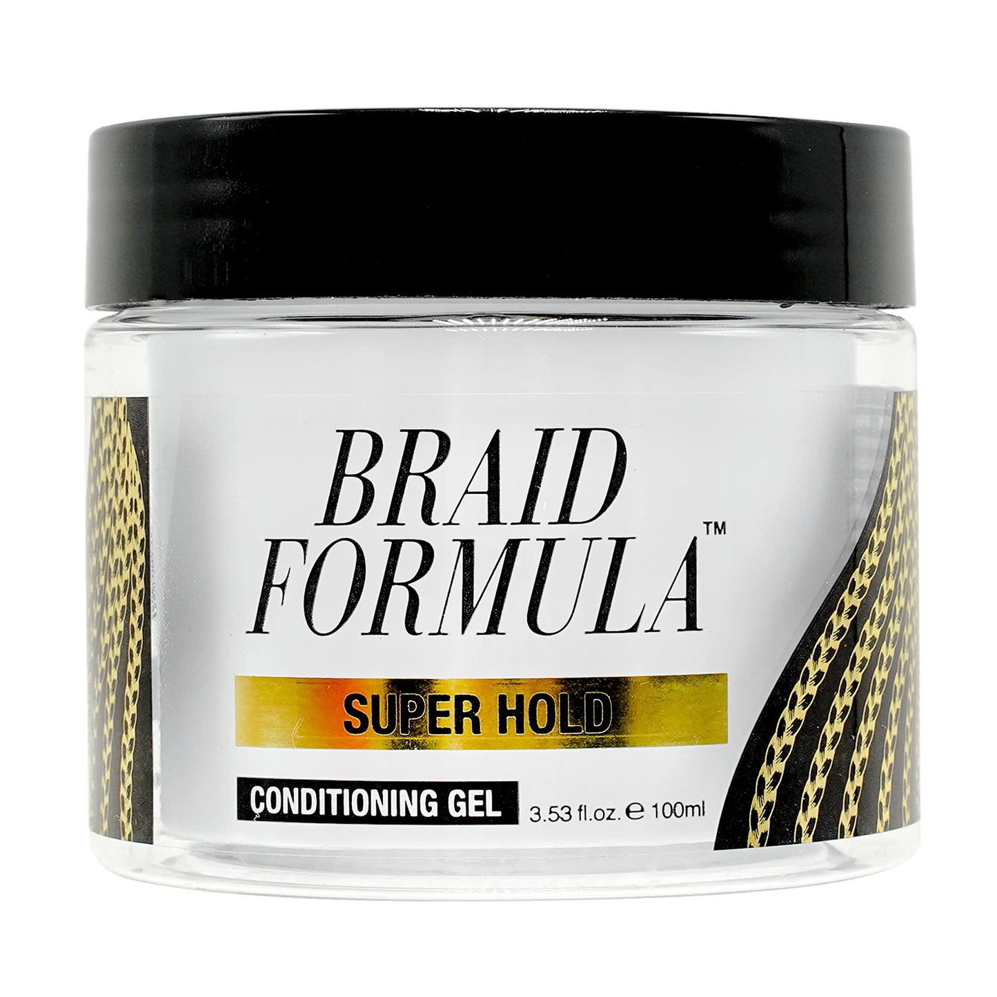 EBIN NEW YORK Braid Formula Conditioning Gel, Super Hold, 3.53 Oz | Great for Braiding, Twisting, Edges, No Residue, No Flaking, Strong Hold, High Shine, Smoothing with Clean, No Build-up