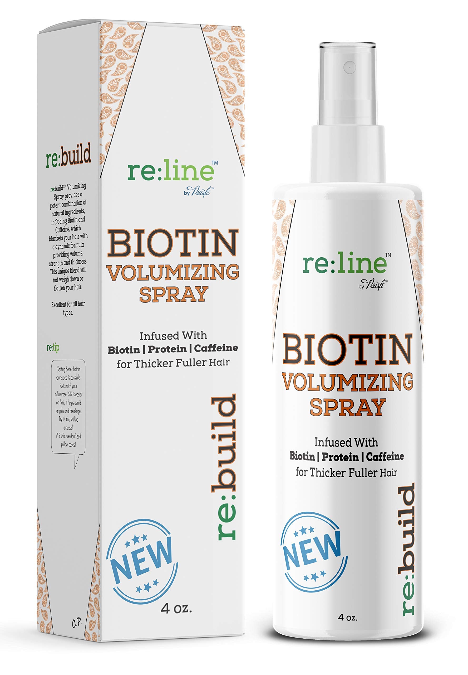 Biotin Volumizing Spray - Natural Hair Thickening and Growth Product for Fine Hair Texture - Volumizer for Men and Women