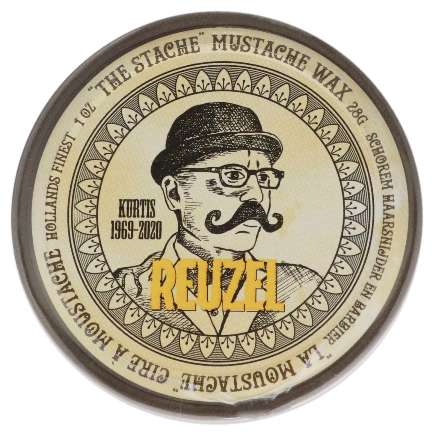 Reuzel Mustache Wax, Strong All Day Hold, Oil-Based Styling Wax, Low Shine, For All Hair Types, 1 oz