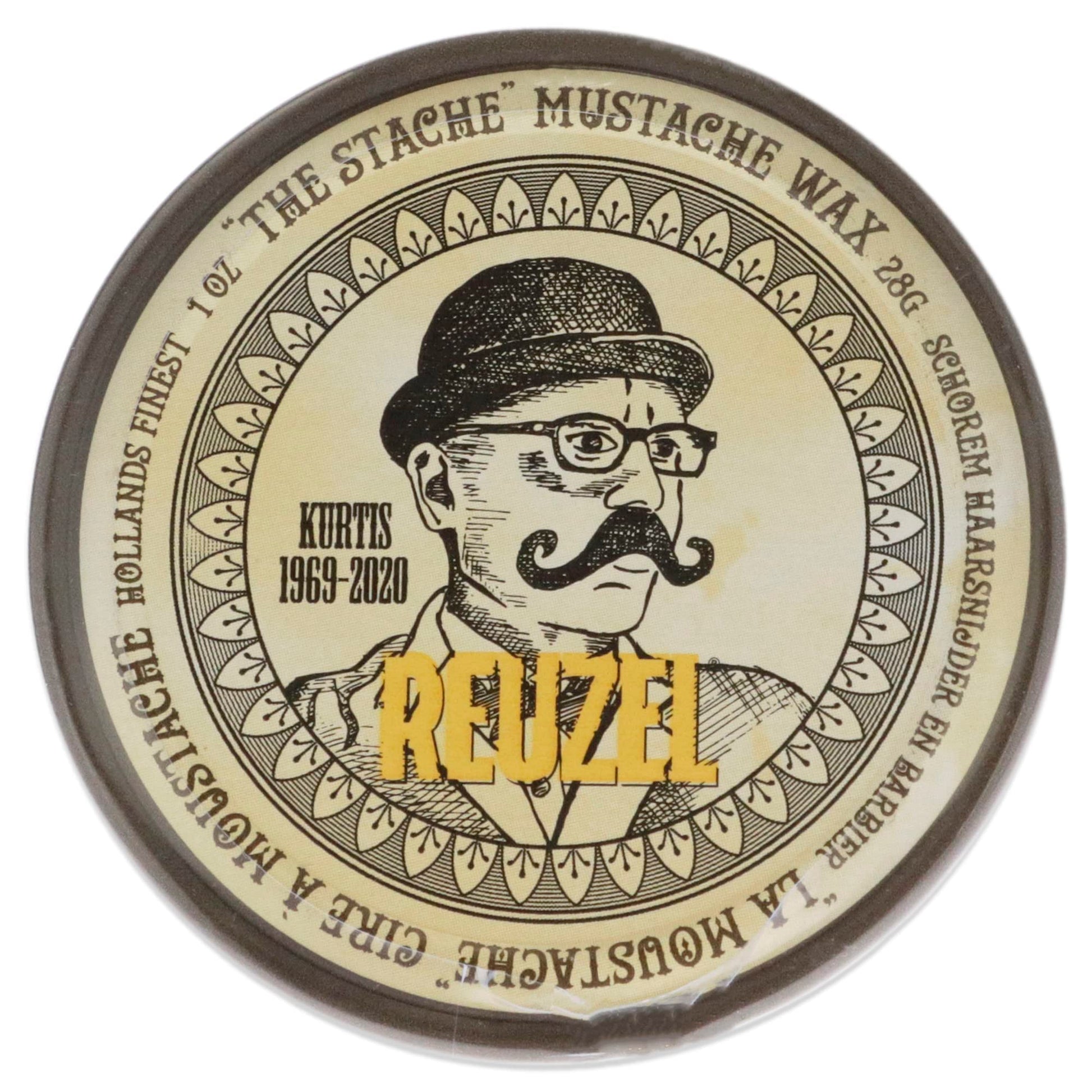 Reuzel Mustache Wax, Strong All Day Hold, Oil-Based Styling Wax, Low Shine, For All Hair Types, 1 oz