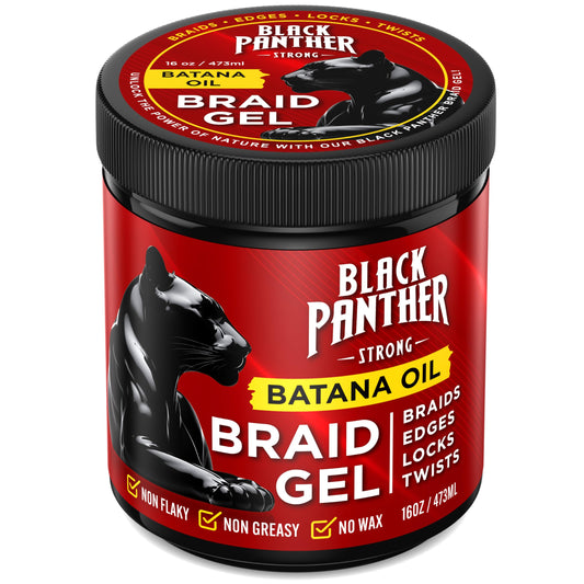 Batana Oil Braid Gel | 2-N-1 Non Flaky, Non Greasy, No Wax | Perfect For Braids, Edges, Locks, & Twists | 16 oz