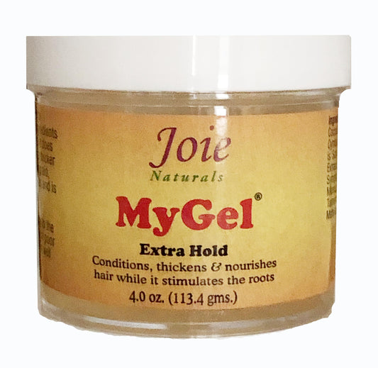 Joie Naturals MyGel Hair Extra Hold-Women Edge Control Braiding,4oz Gel Men Curly Hair Enriched with Plant Oils,Herbal Extracts–Nourishing.Version has firmer hold and a greater moisturizing effect