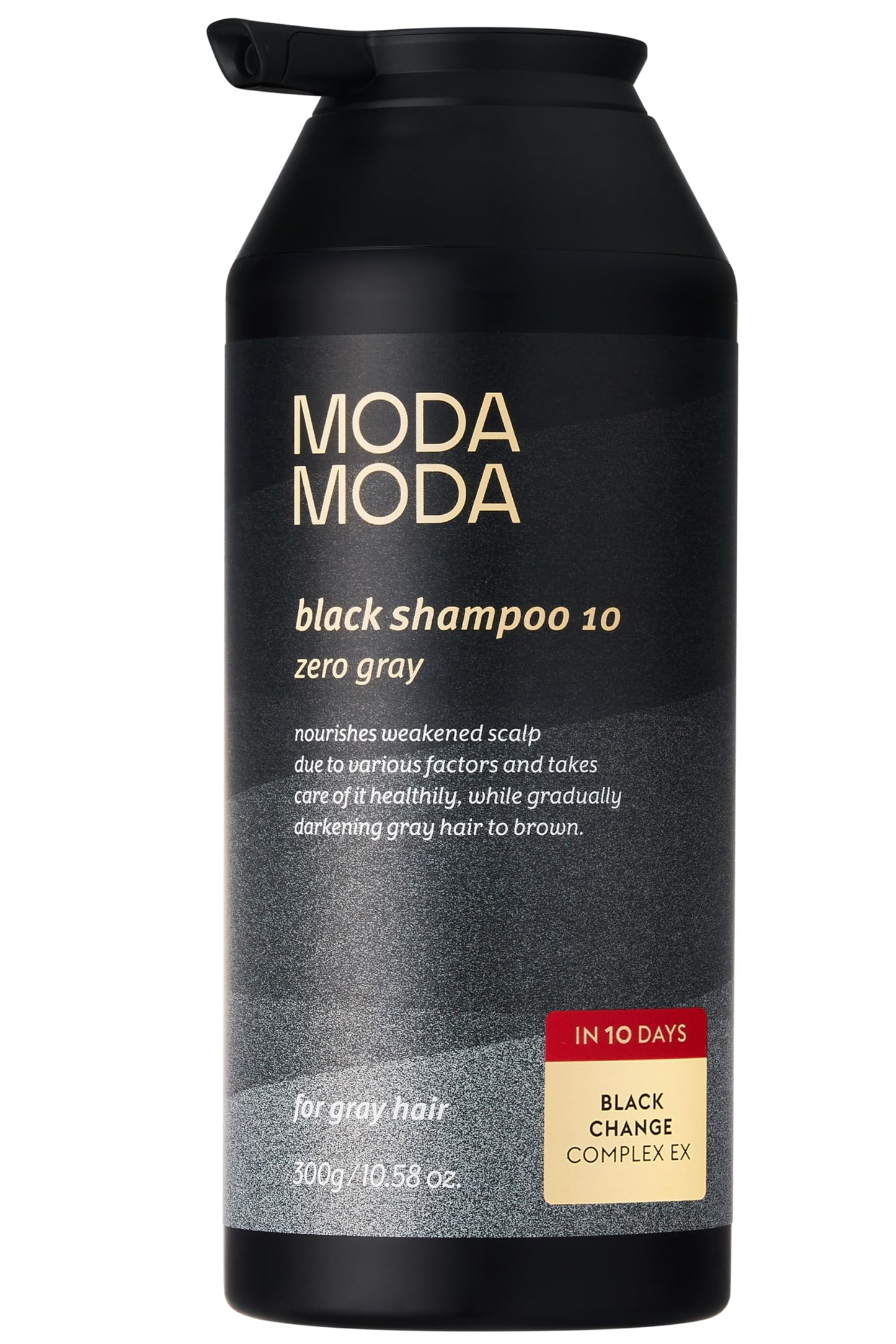 Zero Gray Black Hair Shampoo (10.58 Oz) | Natural Darkening Color for Hair & Scalp | Age-Defying, Volumizing Formula that Reduces Hair Breakage