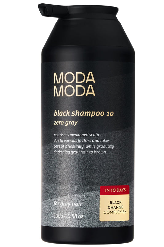 Zero Gray Black Hair Shampoo (10.58 Oz) | Natural Darkening Color for Hair & Scalp | Age-Defying, Volumizing Formula that Reduces Hair Breakage
