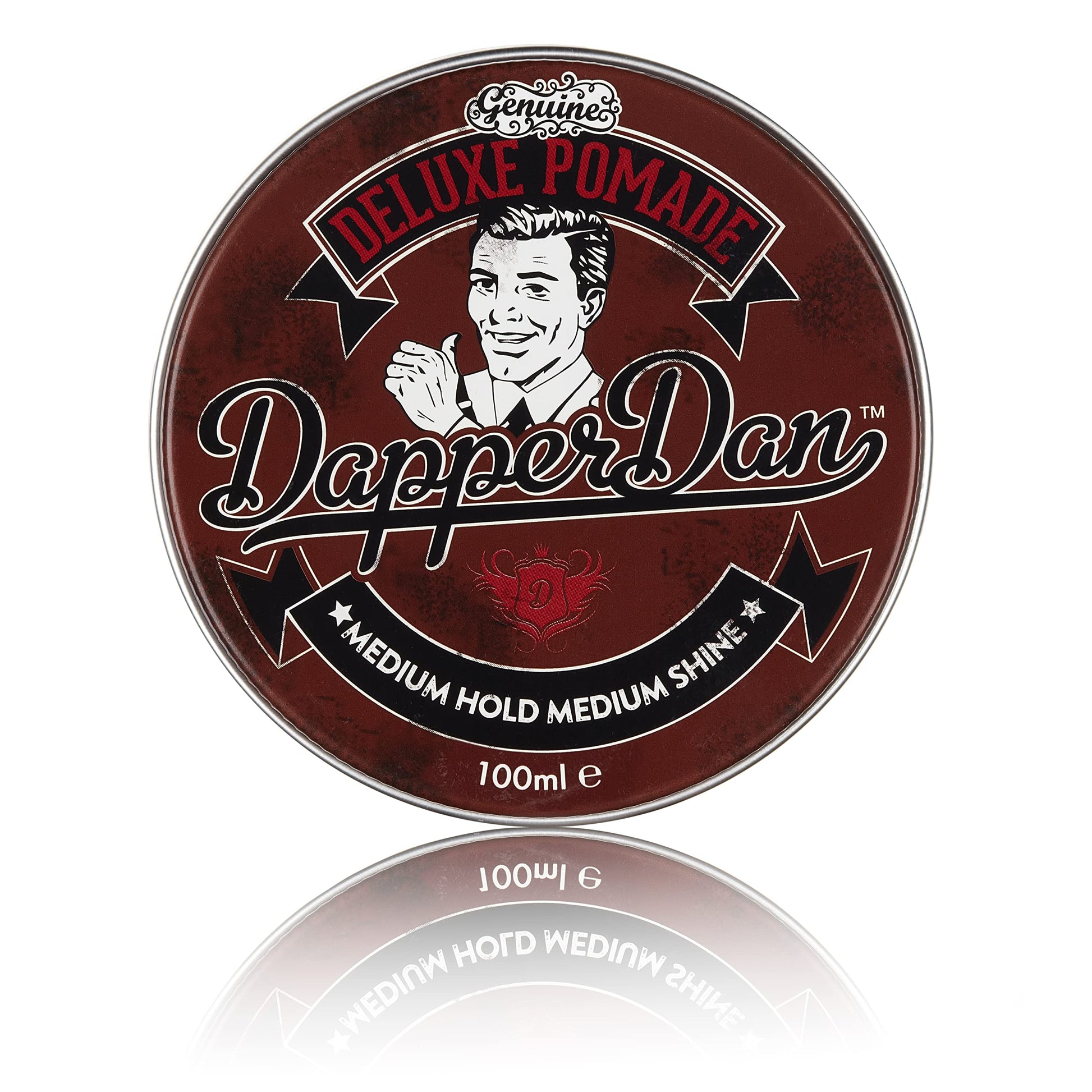 Deluxe Pomade By Dapper Dan, Medium Hold Medium Shine, No Greasiness Or Flakiness, Citrus & Vanilla Fragrance 100ml