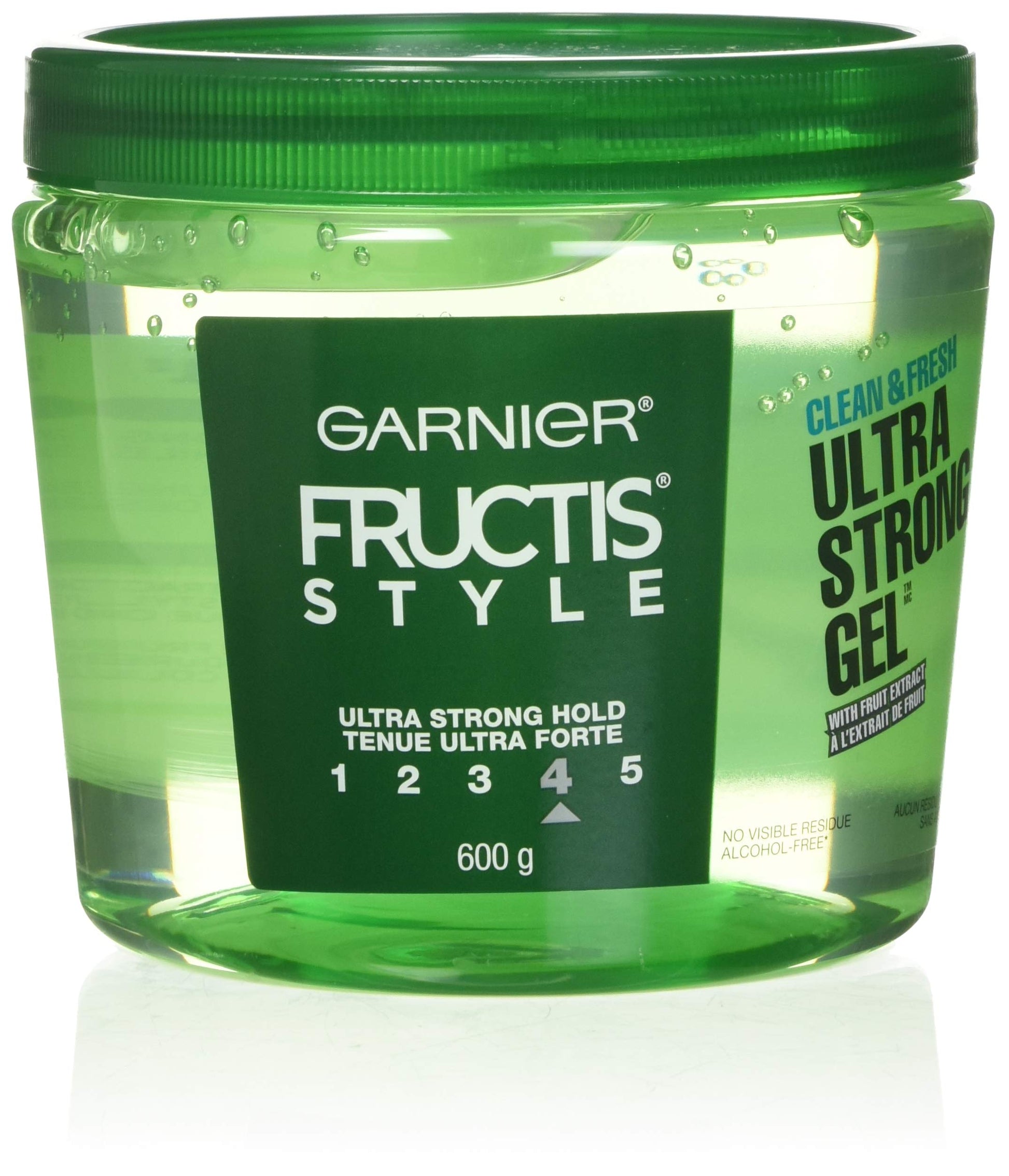 GARNIER Fructis Style Ultra Strong Hold Gel, Clean and Fresh, No. 4, 21.2 Ounce