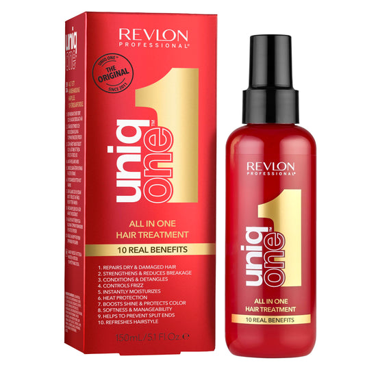 UniqOne Revlon Professional Hair Treatment, Moisturizing Leave-In Product, Repair For Dry and Damaged Hair, Promotes Healthy Hair, 5.1 Fl Oz (Pack of 1)