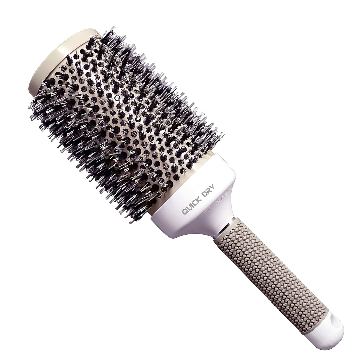 Mr Big Hair Brush, Extra Long and Wide Round Hair Brush for Blow Drying, 6 inch, Boar Bristles, Ionic Thermal Barrel, Adds Volume and Eliminates Frizz, Unique 3.75 inch Wide, Salon Quality