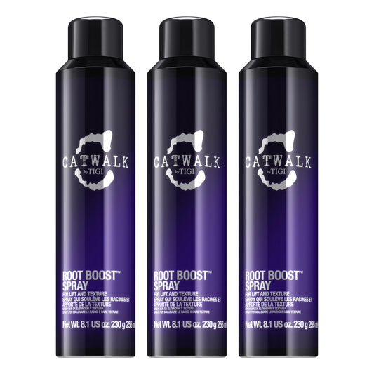TIGI Root Boost Spray Foam - Directional Mousse for All Hair Types - For Lift & Texture - For All Hair Types - Finish on Wet Hair & Blow Dry - Premium Hair Care Products - 8.5 oz (3 Pack)