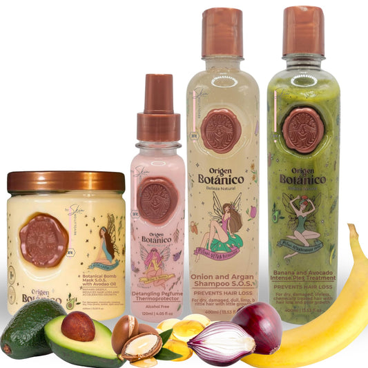 Ritual Botánico Keratina Orgánica | Treatment to Straighten, Repair and Relax Hair | All Natural, Organic & Vegan Ingredients | Product of Colombia | 4 Piece Kit