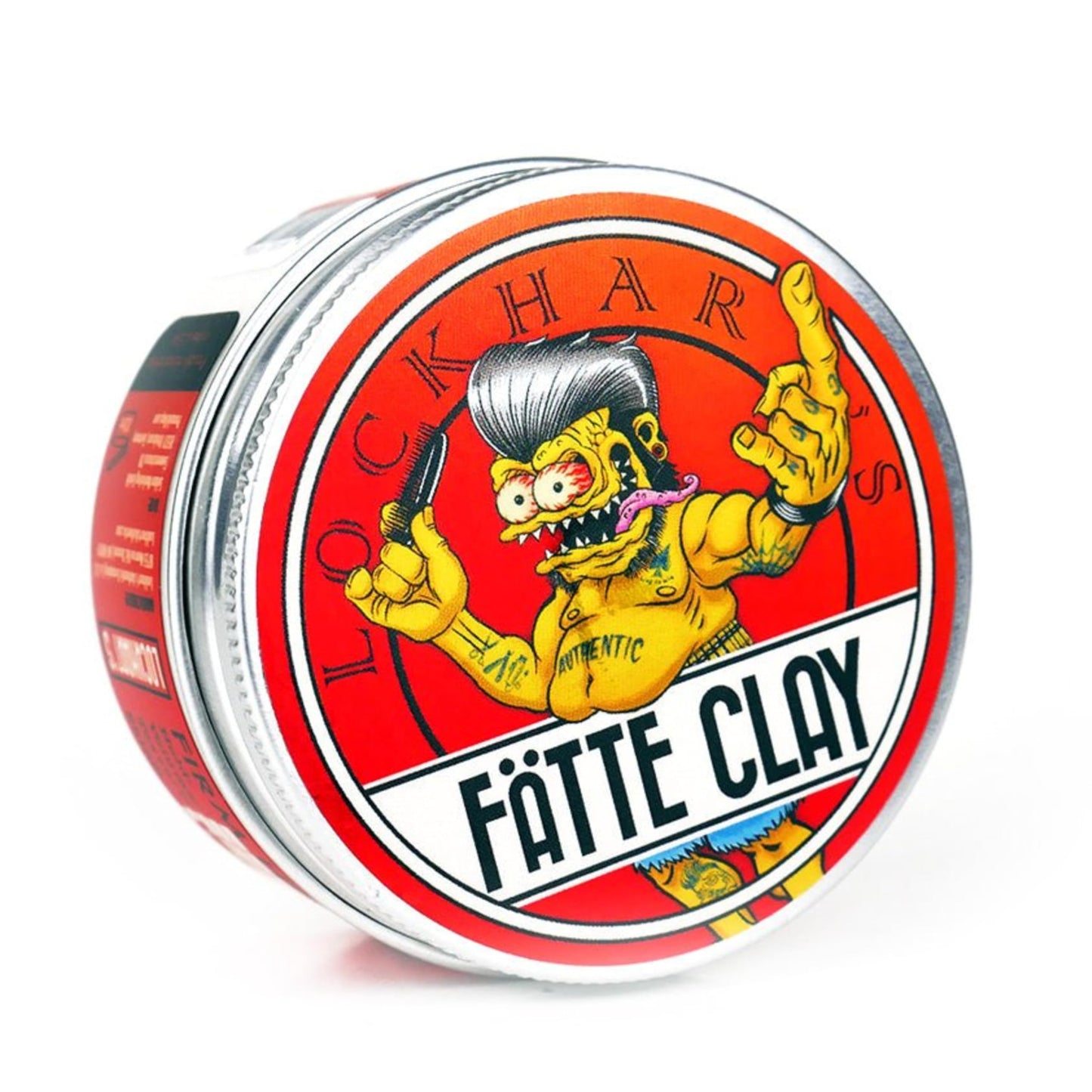 Lockhart's Fätte Clay - Pomade For Men (3.4oz) All-Day Hold, Natural Finish, Insane Texture and Volume Smooth, Easy Application - Wicked Hold Without The Crunchy Hair Sandalwood Scent
