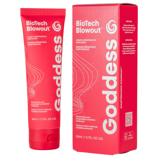 Biotech Blowout Leave-In Restorative Hair Mask, Heat Protectant & Strengthening Treatment for Frizz-Free Volume, Repairs & Shields Up to 450 F, 1.7 Fl Oz