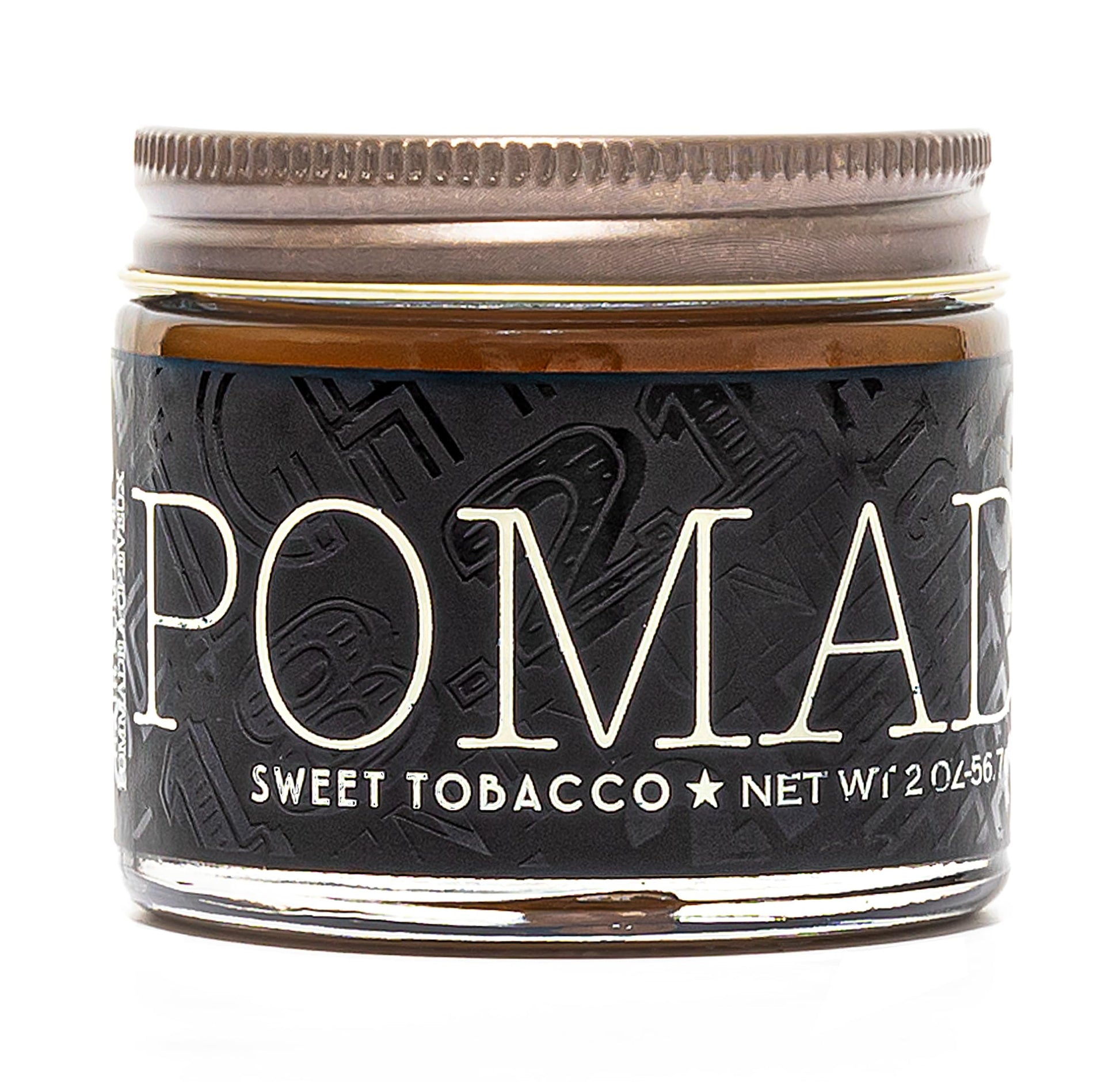 18.21 Man Made Hair Styling Product, 2oz. Original Sweet Tobacco Scent in Pomade with High Shine Finish