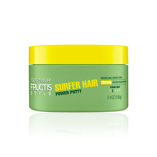 GARNIER Fructis Style Surfer Hair Power Putty, 3.4 Oz, 1 Count (Packaging May Vary)