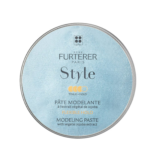 Rene Furterer STYLE Modeling Paste - Sculpts & Texturizes - Flexible Hold - With Moisturizing Jojoba Extract - All Hair Types - Vegan & Silicone-Free - 2.5 fl. oz.